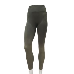 PINK ACTIVE TEXTURED /Ribbed Leggings, Green, Womens Small